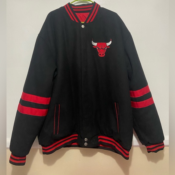 Vintage NBA reversible Jeff Hamilton Chicago Bulls Jacket - Picture 1 of 6